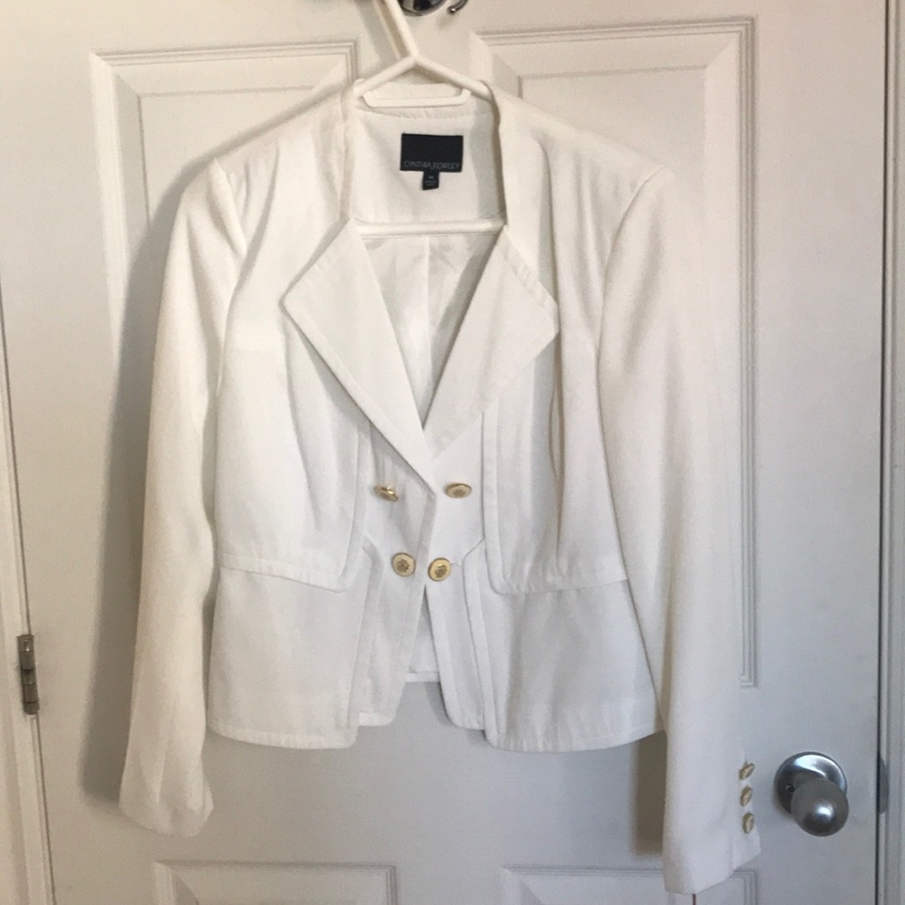 Cynthia Rowley white jacket